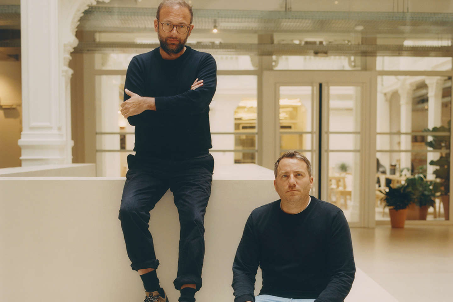 Sébastien Kopp and François-Ghislain Morillion, well in their sneakers