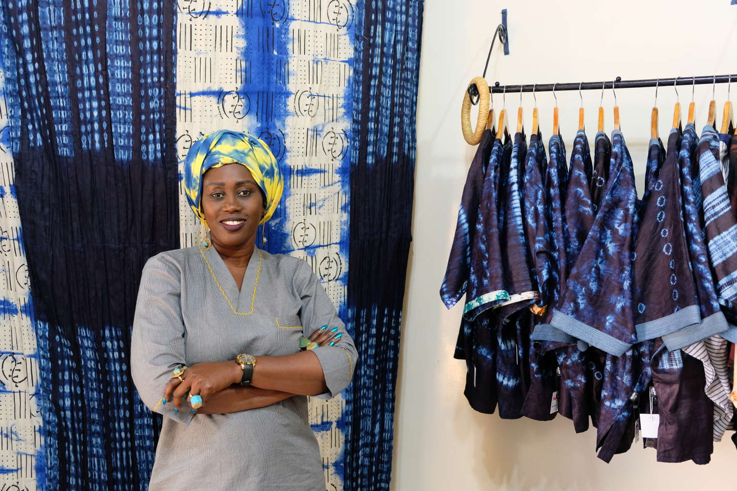 In Senegal, Marie Madeleine Diouf sees fashion in indigo