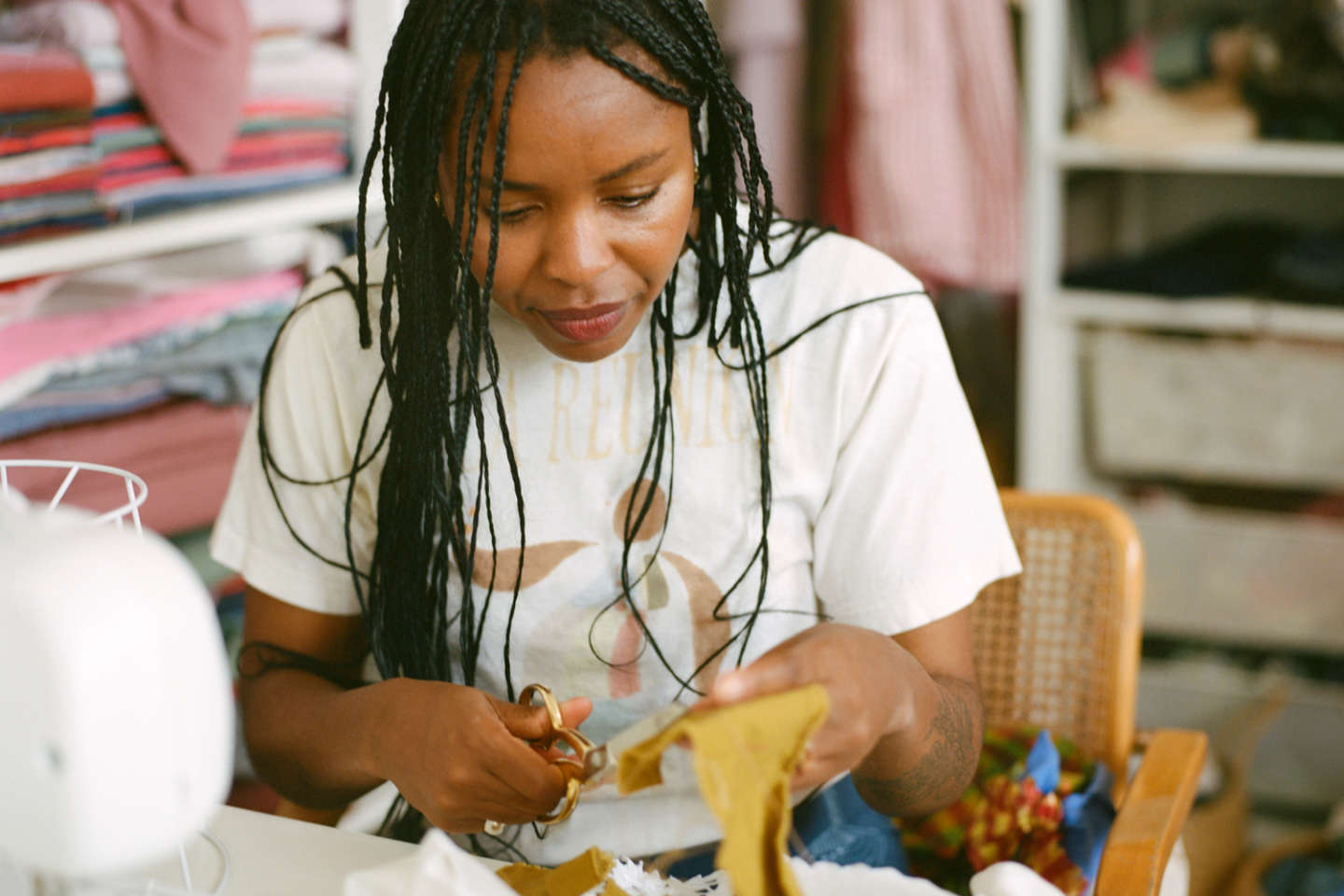 For Sarah Nsikak, patchworks between art and fashion, between Nigeria and the United States